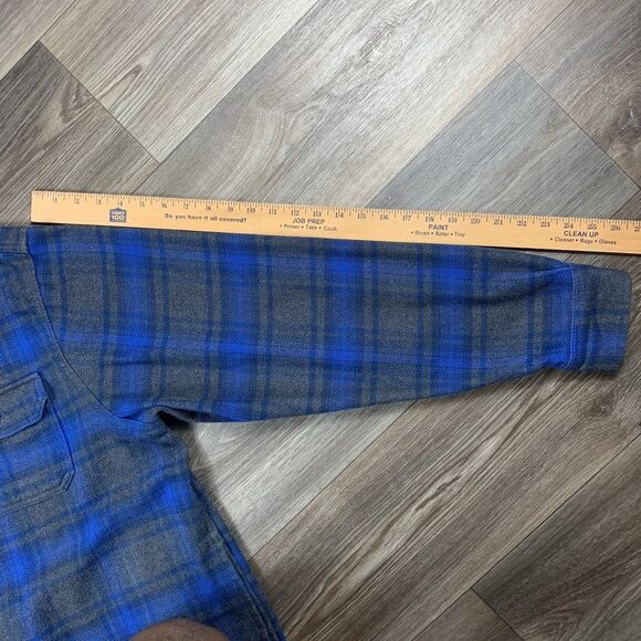 ORVIS Mens Big Bear Heavy Weight Flannel Shirt Blue Gray Plaid Size XXL - Picture 6 of 7